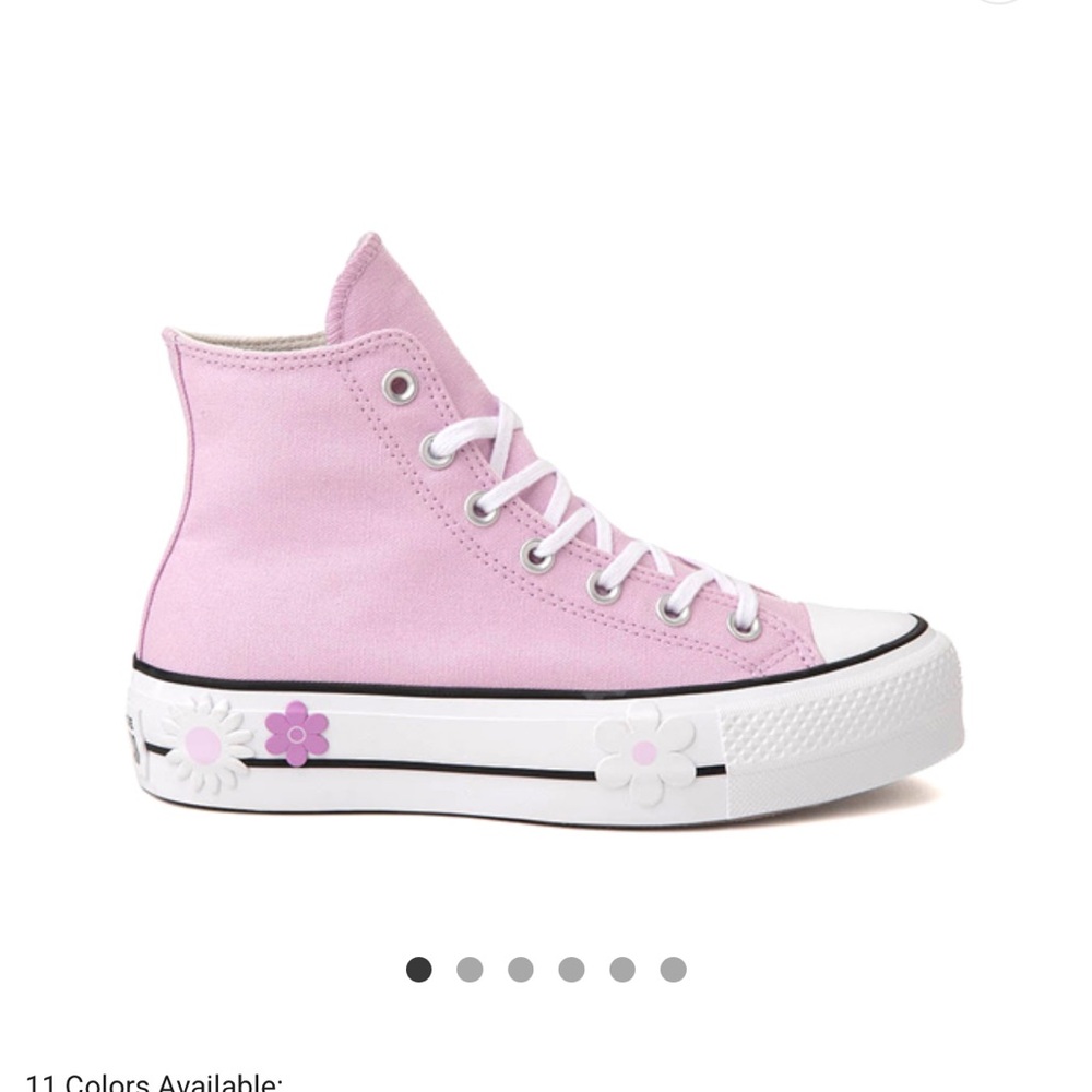 Converse Chuck Taylor All Star‎ Lift Floral High-Top Sneaker - Stardust Lilac - Picture 1 of 8